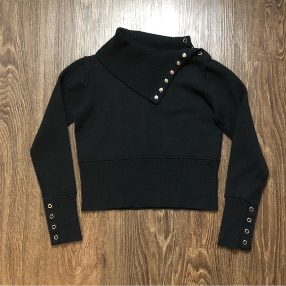 Vintage Jacob Snap Button Cropped Turtleneck - Picture 4 of 13